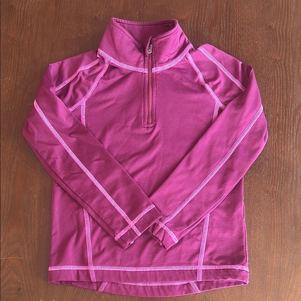 L.L. Bean Kids' Wicked Warm Long Underwear Top Expedition - Purple size M/5-6